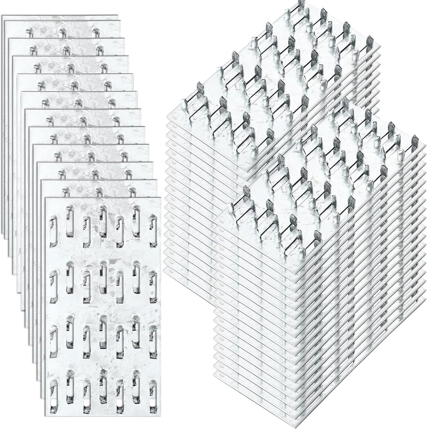 40 placas soporte amarre galvanizado 2x4pulg