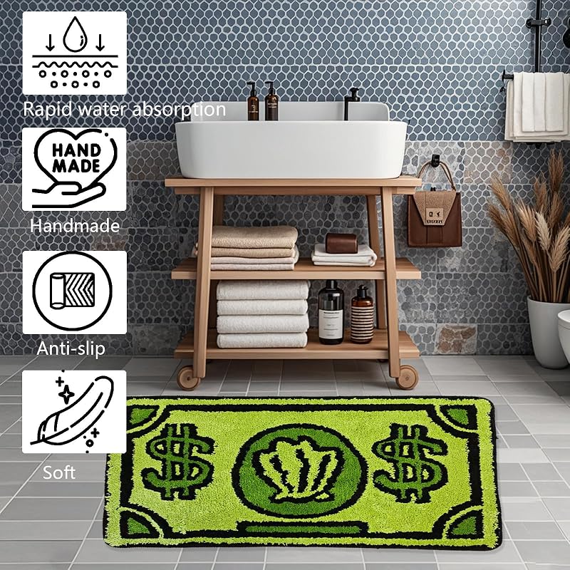 Alfombra dibujos animados 16x28pulg antiderrap baño