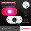 Luz incandescente 12V montaje superficie lente poli
