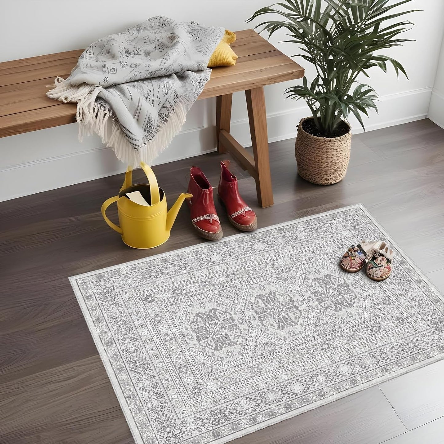 Alfombra cocina antideslizante estilo bohemio 2x3pulg