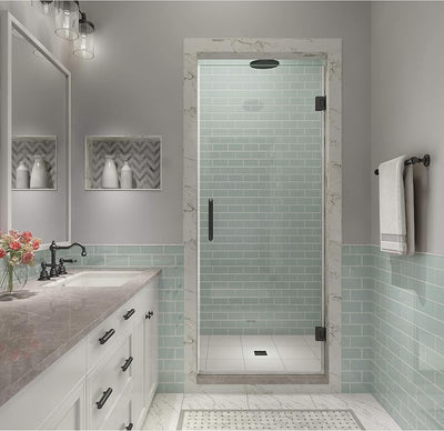 Puerta ducha Kinkade XL color negro mate