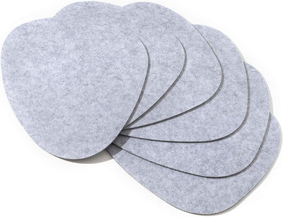 Set 6 posavasos antideslizantes resistente al calor gris