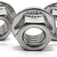Tuercas hex M5x0.8 acero inox 304 brillante 100pzas