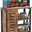 Soporte acuario metal 20-29gal 31x15pulg marrón