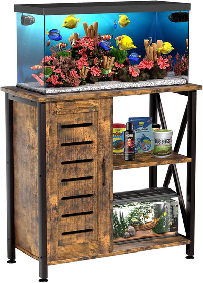 Soporte acuario metal 20-29gal 31x15pulg marrón