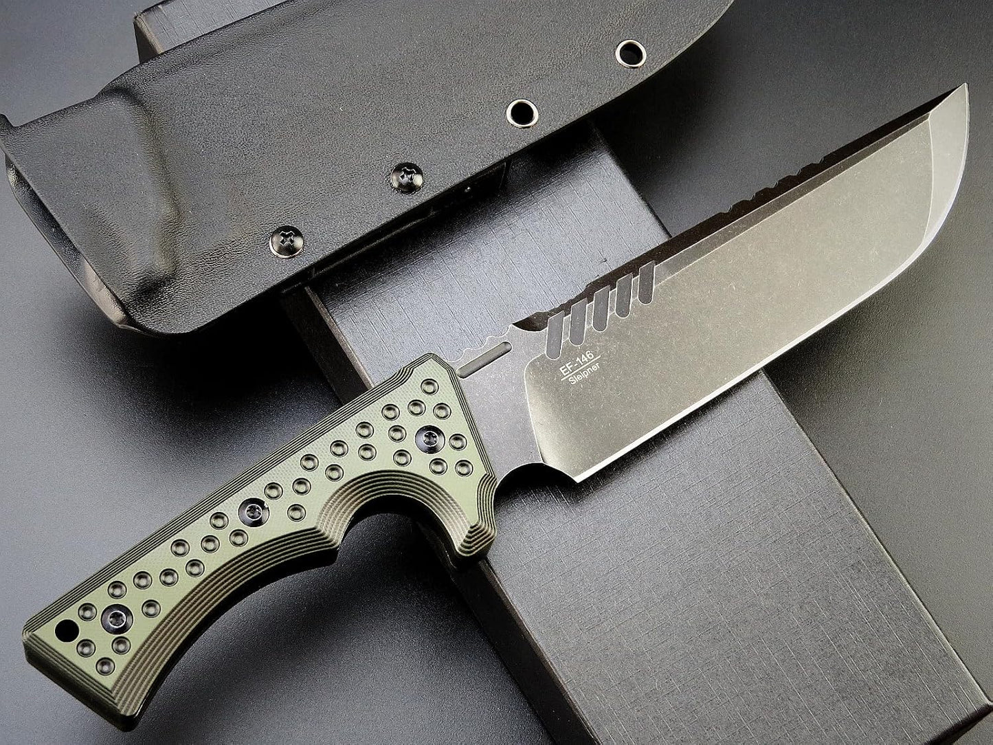 Cuchillo EDC Sleipner Hoja Acero G10 Full Tang