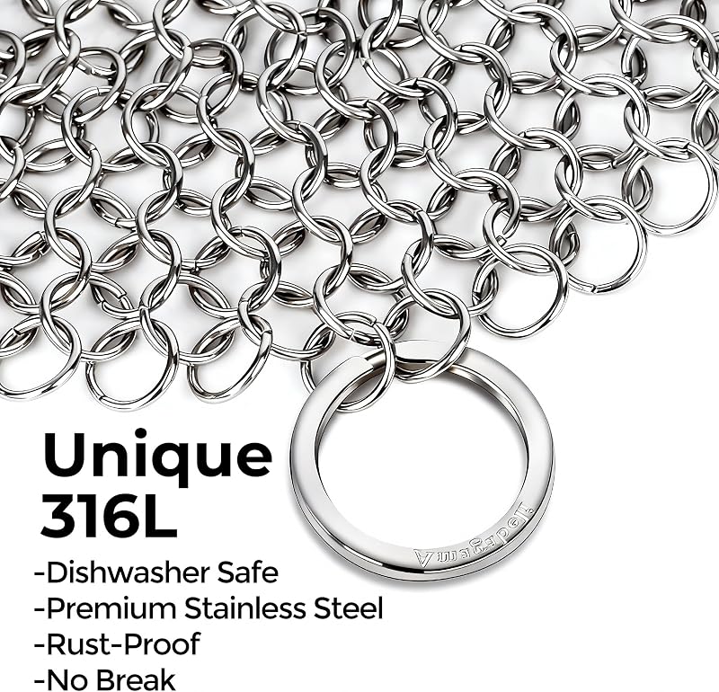 Limpiador acero inox 316L para sartén y parrilla