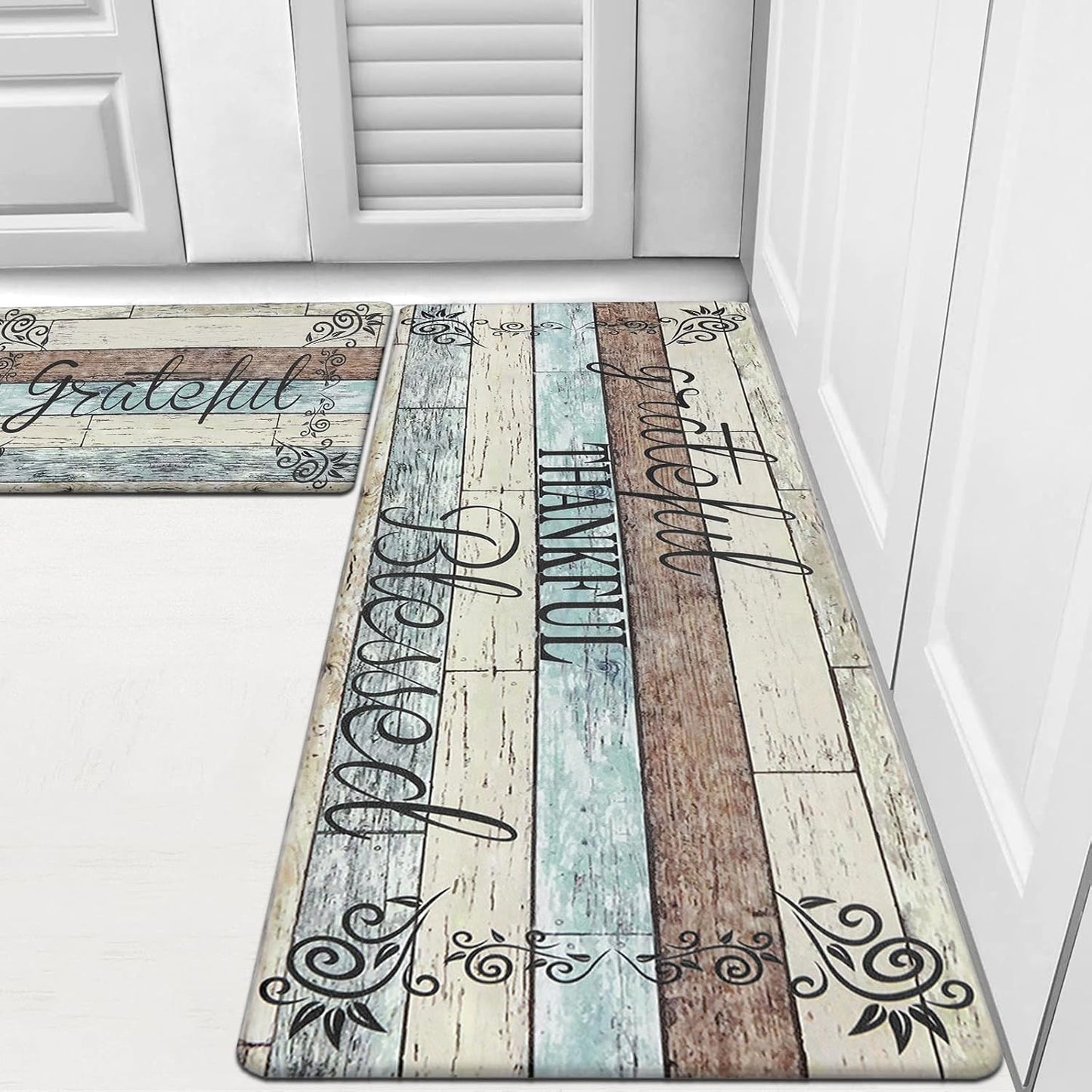 Juego 2 alfombrillas antifatiga cocina antideslizante acolchadas