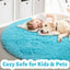 Alfombras redondas suaves para dormitorio niños 4ft