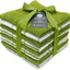 Paquete 6 toallas cocina algodón terry suave absorbente verde