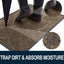 Tapete impermeable goma natural antiderrap perfil bajo
