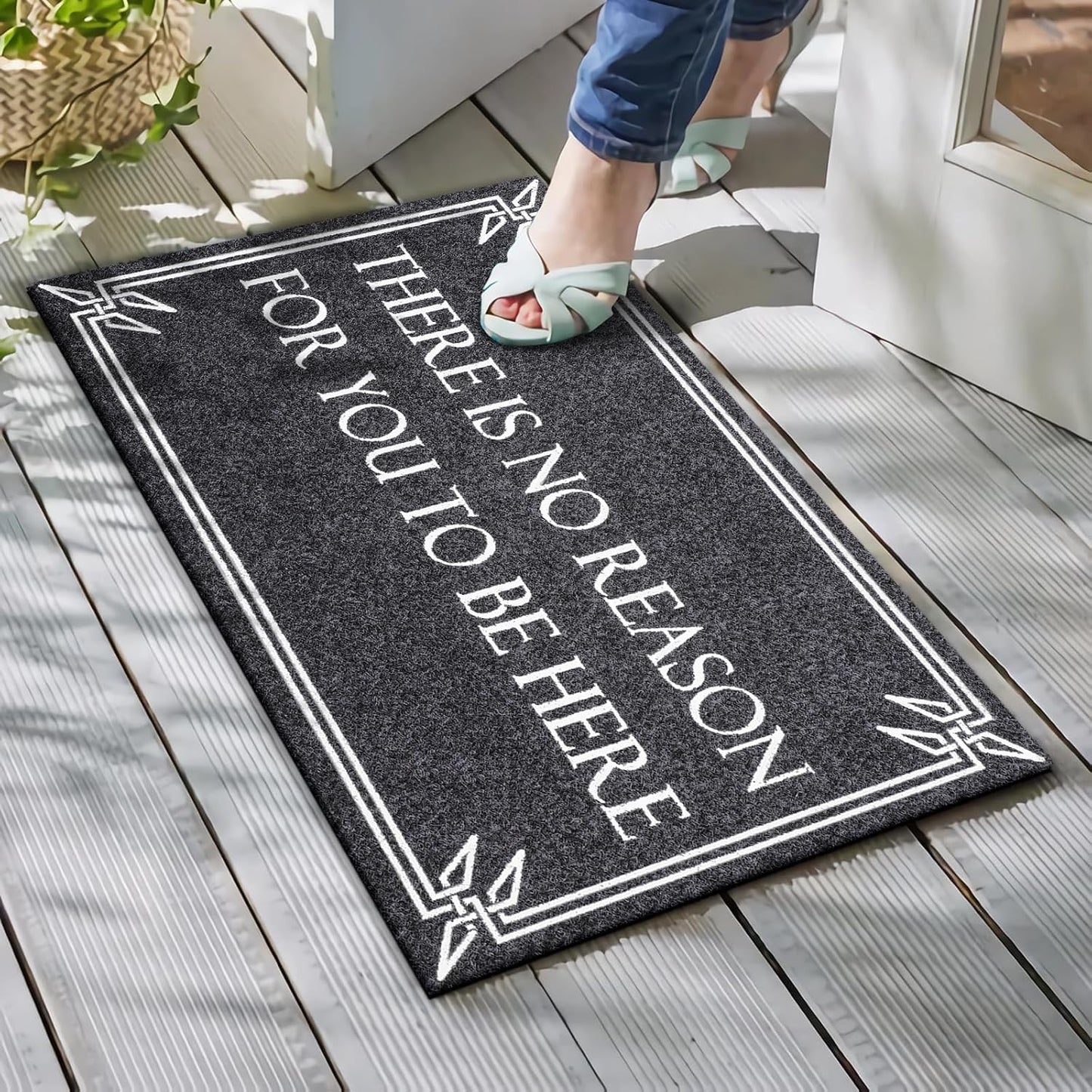 Tapete antiderrap para interiores y exteriores gris