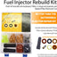 Kit reparación inyector combustible 100 juegos caja