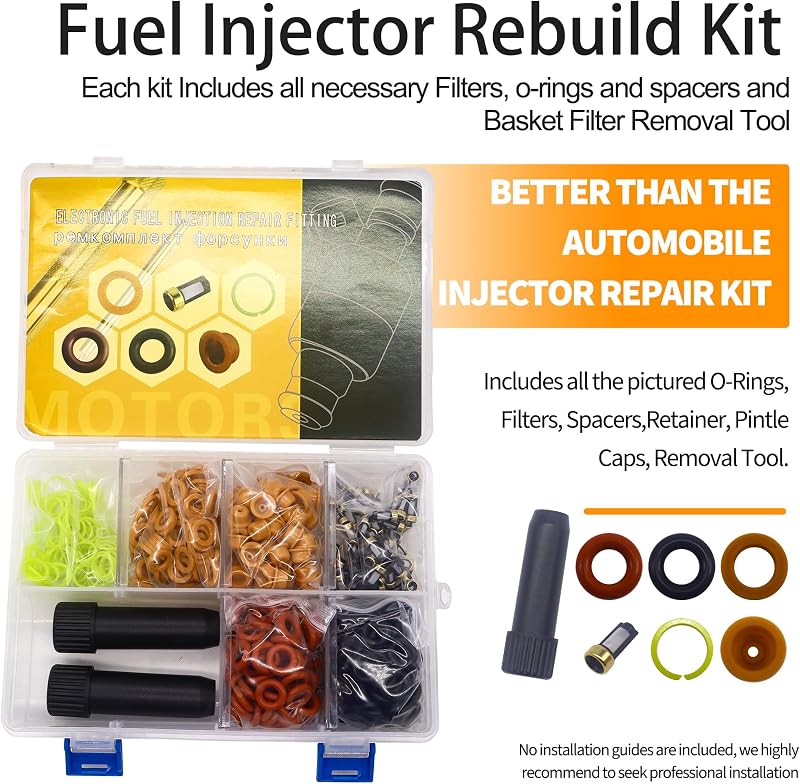 Kit reparación inyector combustible 100 juegos caja