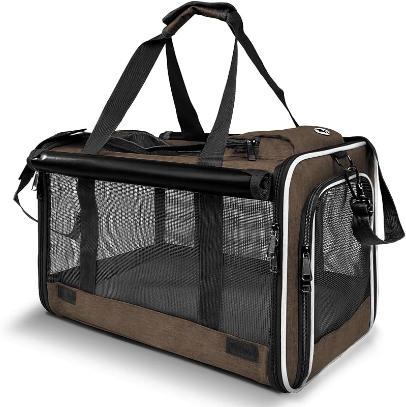 Transportín para gatos grandes y perros pequeños suave lavable