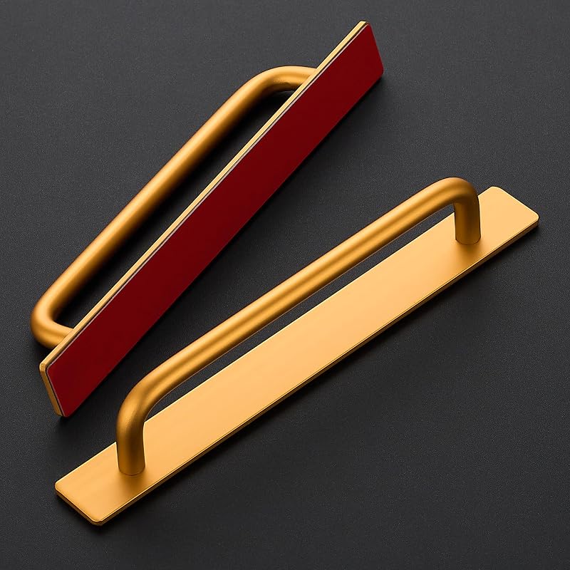 12 Pzas Manijas adhesivas para gabinete 21.2cm Push Pull