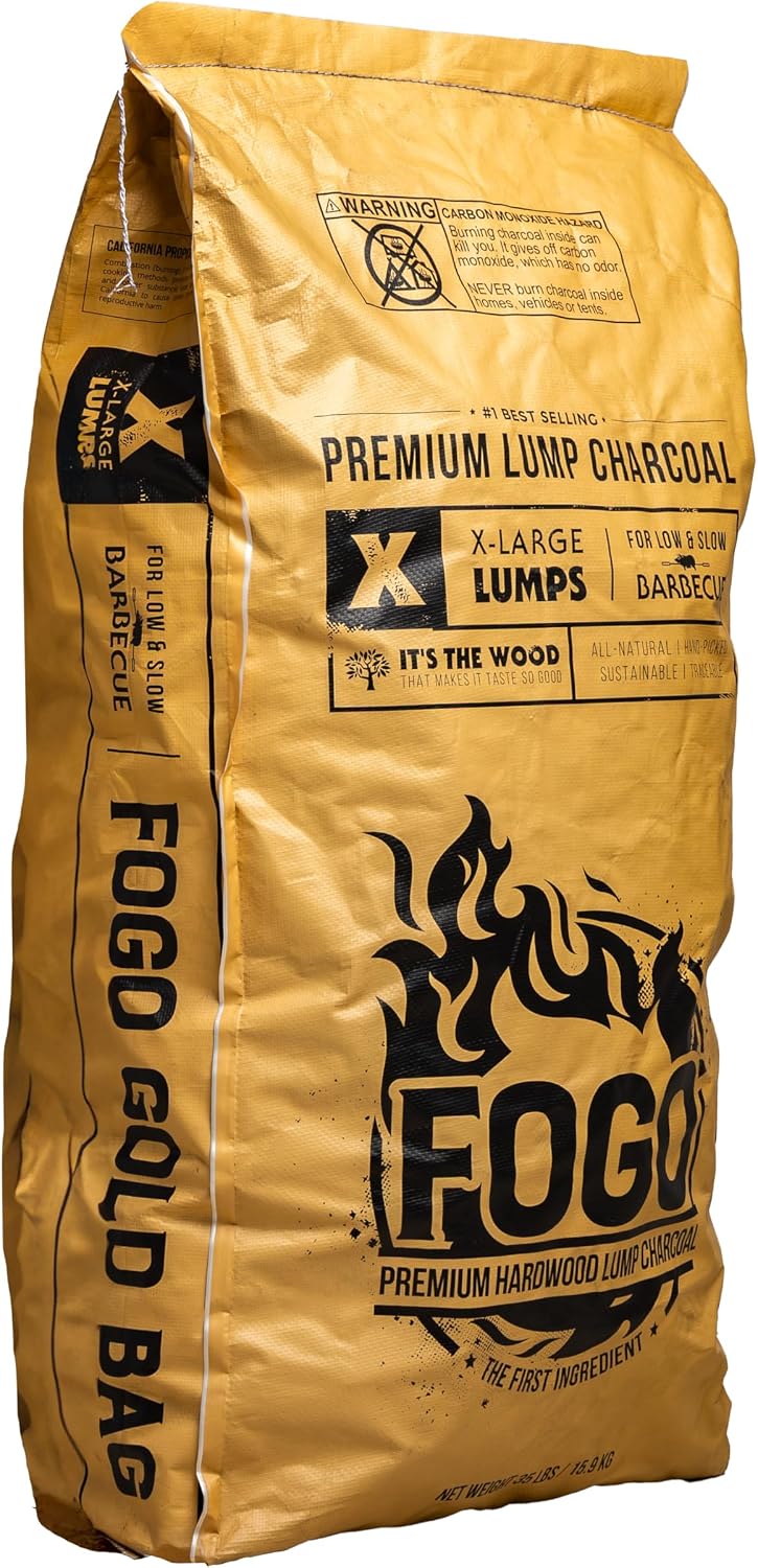 Carbón vegetal madera dura calidad NTE bolsa 35lb pack 2