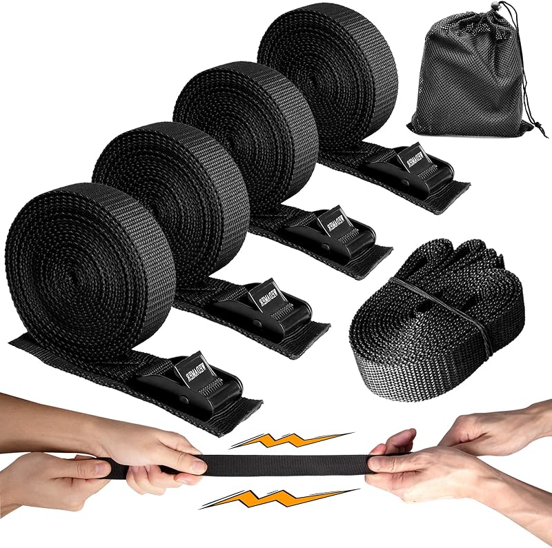 4 Correas amarre ajustables para kayak camión motocicleta barco