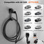 Soporte cargador EV SAE J1772 con gancho y 3 anclajes