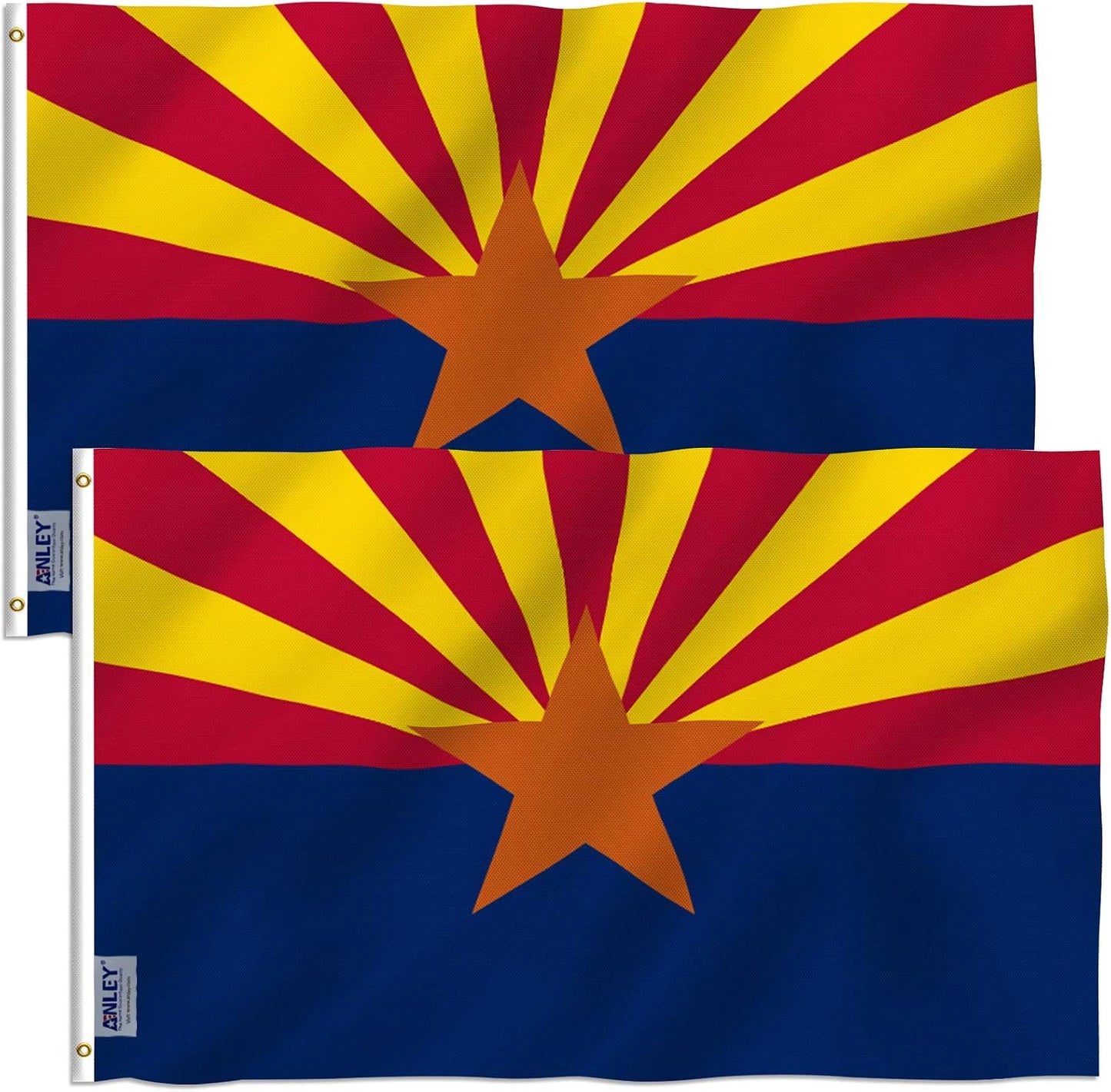 2 Banderas Arizona 3x5ft Poliéster Doble Costura