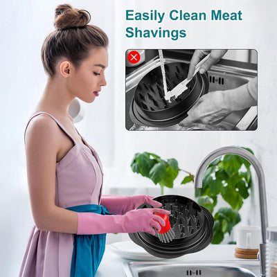 Cepillo cocina ergonómico para trituradora de pollo rojo