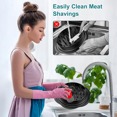 Cepillo cocina ergonómico para trituradora de pollo rojo
