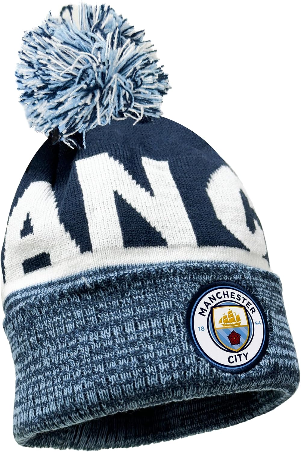 Gorro esquí Manchester City con licencia para hombre azul