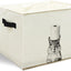 Caja almacenamiento ardilla baño tocador con asa blanco y negro