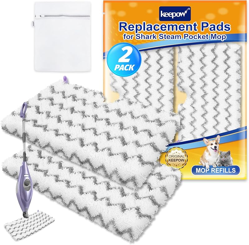 Almohadillas microfibra repuesto Shark S3500 S3501 S3601 gris