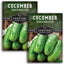 Semillas pepino Spacemaster compacto sin OMG 2 pack