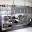 Barra para Techo de Acero Inox 60" para Cocina