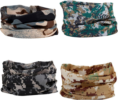 4 Bandanas Multiusos para Hombre y Mujer