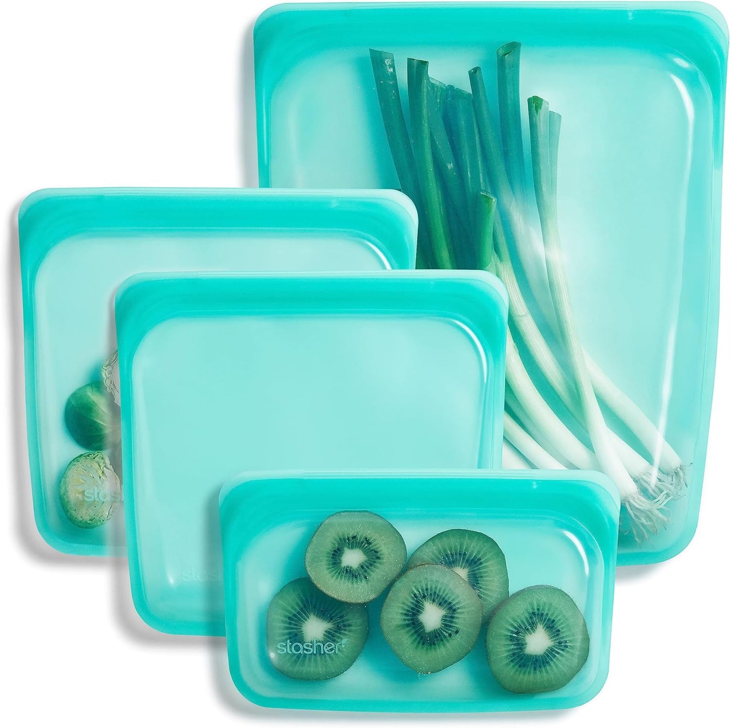 Bolsas congelador reutiliz. silicona 4 pzas