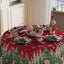 Mantel redondo navideño con muñeco de nieve 60x60 lavable