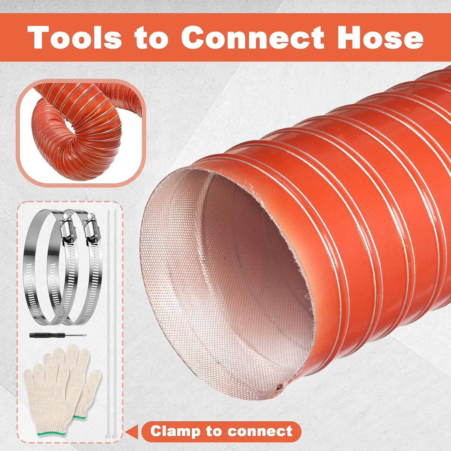 Manguera conducto aire 4pulg automotriz flexible 2m-6.6ft