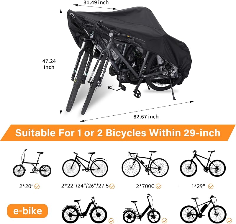 Funda bicicleta impermeable 420D resistente lluvia sol polvo