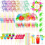 265 Pzas Sombrillas Bebida Frutas Colores Tropicales