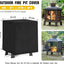 Cubierta chimenea 45" impermeable UV resistente patio