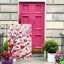 Bandera jardín corazón amor 12x18pulg arpillera
