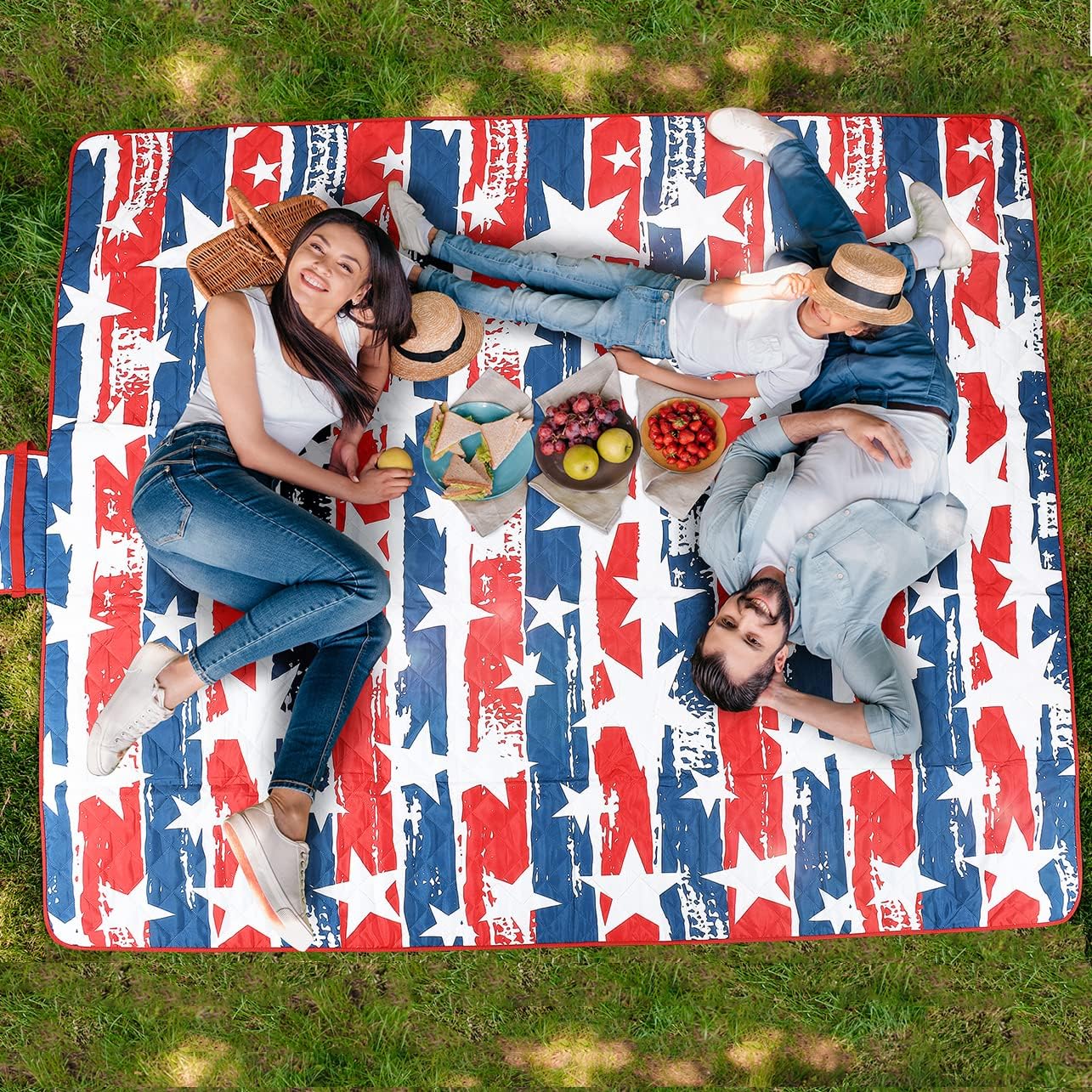 Manta picnic impermeable extra grande para playa camping