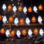 Guirnalda luces Halloween 30 LED 8 modos naranja
