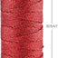 Cuerda metálica roja 110 yardas manualidades navideñas