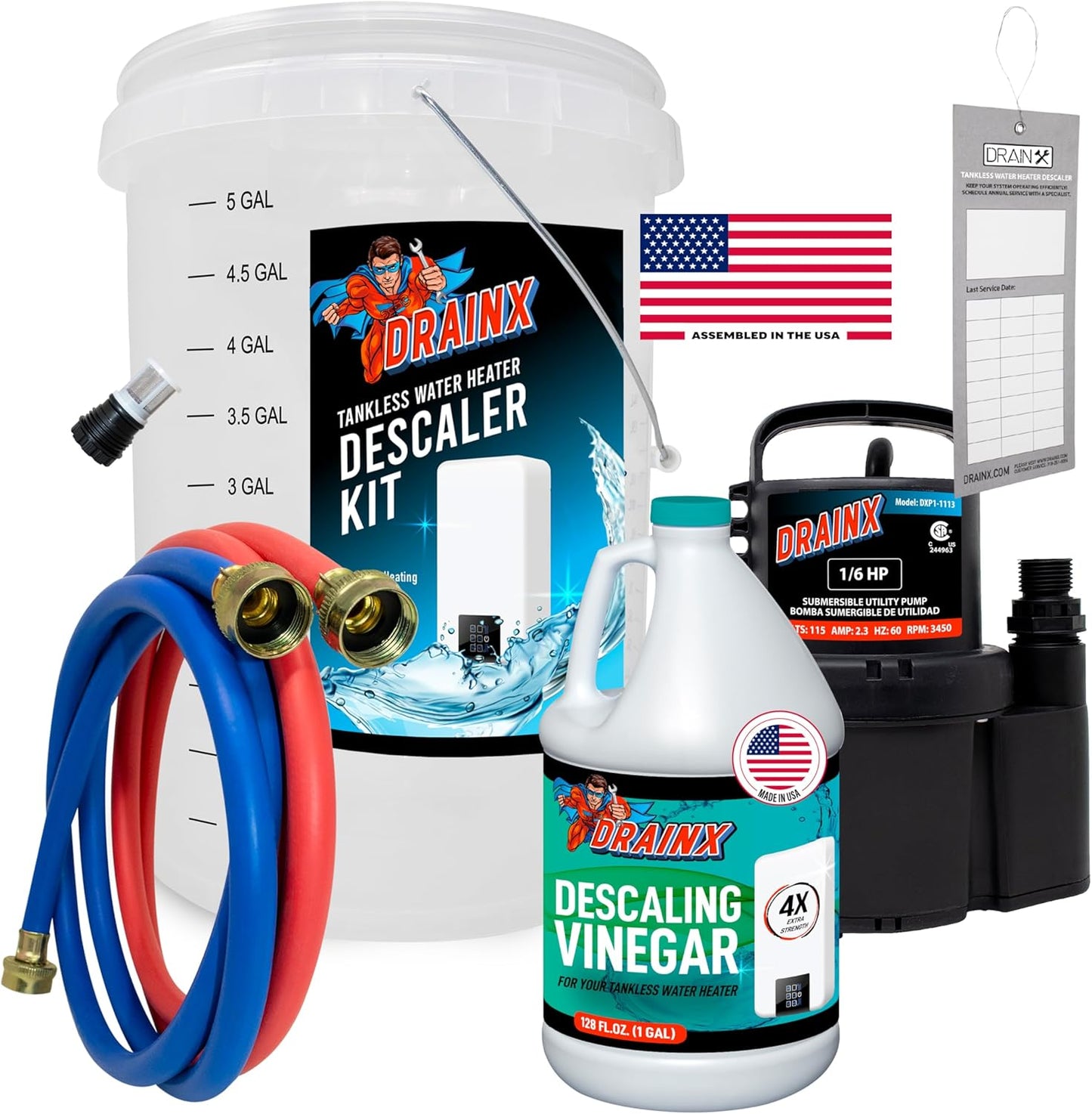 Kit descarga calentador agua bomba filtro Rinnai