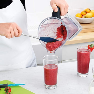 Espátula silicona acero inox mango largo resistente calor