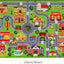 Tapete educativo para niños antiderrap 59x39.4pulg