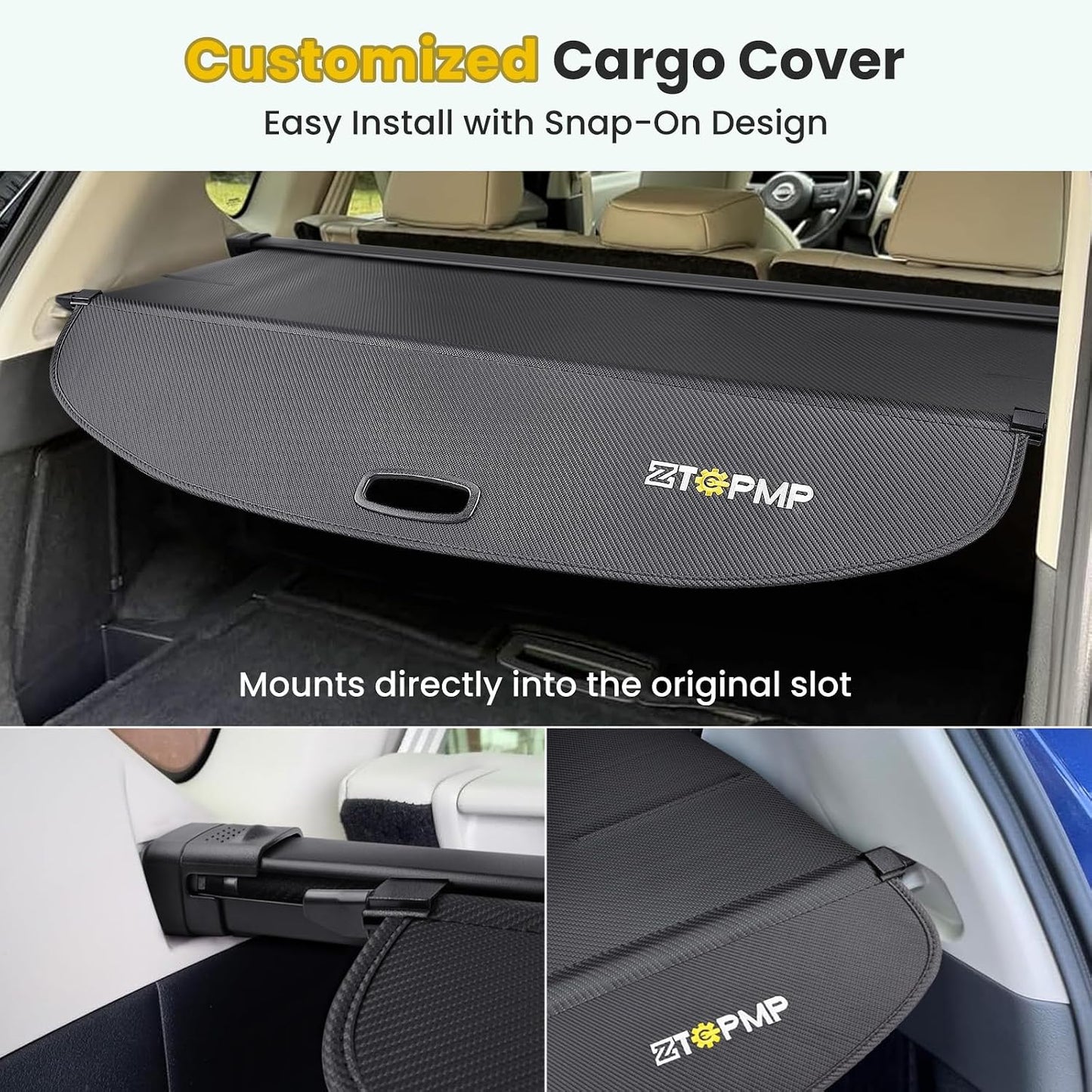 Cubierta carga retráctil para Nissan Rogue cuero