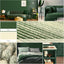 Alfombra baño antideslizante 17x24pulg absorbente verde
