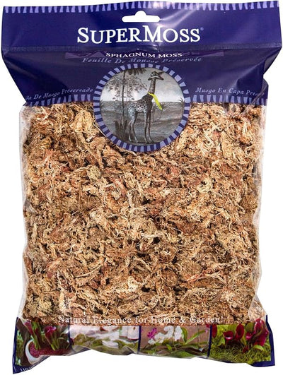 Musgo Sphagnum fibra alta retención agua orquídeas 4oz