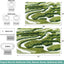 2 Alfombras Baño Verdes Absorbentes 18x26 20x32"