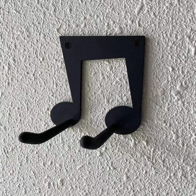 Soporte pared guitarra ukelele ganchos acero violín negro